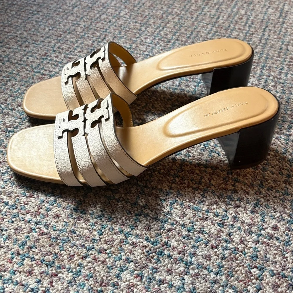 NEW Tory Burch Ines Cage BLOCK HEEL size 8.5